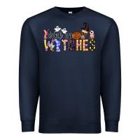 Navy Drink Up Witches Premium Sweatshirt - CowhideDigitalArt