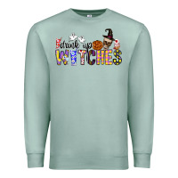 Seafoam Drink Up Witches Premium Sweatshirt - CowhideDigitalArt