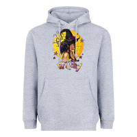 Heather Grey Be Witchy Black Witch Heavyweight Hoodie - texasbilliewilder