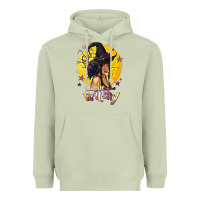 Matcha Be Witchy Black Witch Heavyweight Hoodie - texasbilliewilder