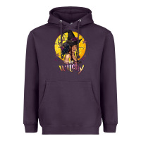 Plum Be Witchy Black Witch Heavyweight Hoodie - texasbilliewilder