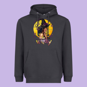 Be Witchy Black Witch Heavyweight Hoodie Designed By Texasbilliewilder