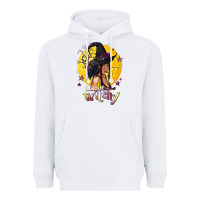 White Be Witchy Black Witch Heavyweight Hoodie - texasbilliewilder