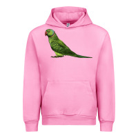 Fuchsia Pink Ring Necked Parakeet Urban Hoodie - LillyAllenDesigns
