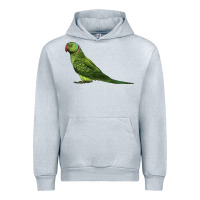 Heather Grey Ring Necked Parakeet Urban Hoodie - LillyAllenDesigns