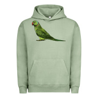 Pigment Oil Green Ring Necked Parakeet Urban Hoodie - LillyAllenDesigns
