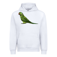White Ring Necked Parakeet Urban Hoodie - LillyAllenDesigns