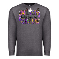 Charcoal Heather Witch Better Have My Candy Premium Sweatshirt - CowhideDigitalArt