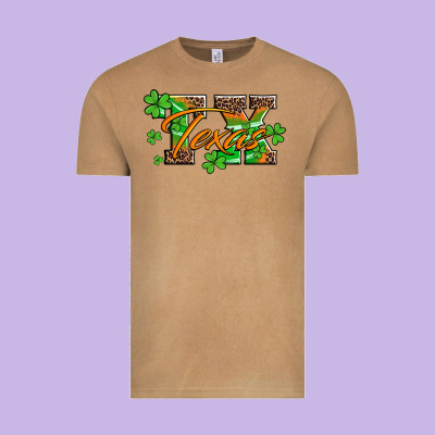 St Patricks Day Texas Vintage Tee Designed By Artiststas
