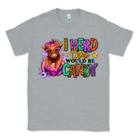 Heather Grey I herd there would be candy Heifer Classic Tee - RanaPortraitStore