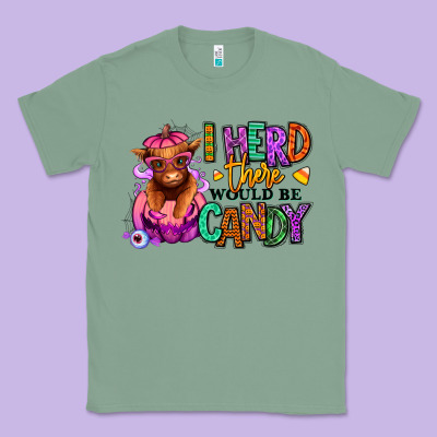 I Herd There Would Be Candy Heifer Classic Tee Designed By Ranaportraitstore