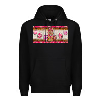 Black pink camouflage egg hunter bunny   license plate Premium Hoodie - BarkalooDesign