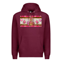 Burgundy pink camouflage egg hunter bunny   license plate Premium Hoodie - BarkalooDesign
