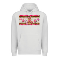 Dove Grey pink camouflage egg hunter bunny   license plate Premium Hoodie - BarkalooDesign