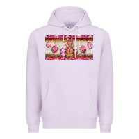 Lilac pink camouflage egg hunter bunny   license plate Premium Hoodie - BarkalooDesign