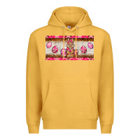 Mustard pink camouflage egg hunter bunny   license plate Premium Hoodie - BarkalooDesign