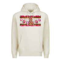 Oatmeal Heather pink camouflage egg hunter bunny   license plate Premium Hoodie - BarkalooDesign