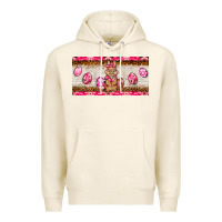 Tofu pink camouflage egg hunter bunny   license plate Premium Hoodie - BarkalooDesign
