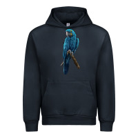 Navy Hyacinth Macaw Urban Hoodie - LillyAllenDesigns