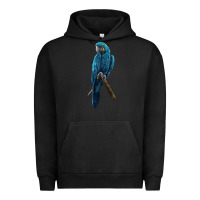 Pigment Black Hyacinth Macaw Urban Hoodie - LillyAllenDesigns