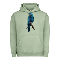Pigment Oil Green Hyacinth Macaw Urban Hoodie - LillyAllenDesigns