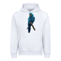 White Hyacinth Macaw Urban Hoodie - LillyAllenDesigns