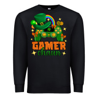 Black Gamer chaun st.patricks day Premium Sweatshirt - Neo Western