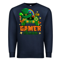 Navy Gamer chaun st.patricks day Premium Sweatshirt - Neo Western