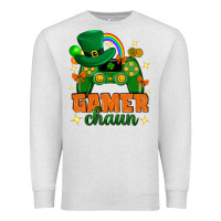 Oatmeal Heather Gamer chaun st.patricks day Premium Sweatshirt - Neo Western