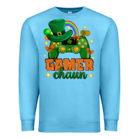 Ocean Blue Gamer chaun st.patricks day Premium Sweatshirt - Neo Western