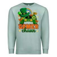 Seafoam Gamer chaun st.patricks day Premium Sweatshirt - Neo Western