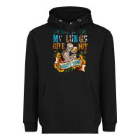 Black i'll love you tillmy lungs give out i ain't lyin' Heavyweight Hoodie - Zillion Design Studio