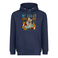 Navy i'll love you tillmy lungs give out i ain't lyin' Heavyweight Hoodie - Zillion Design Studio
