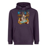 Plum i'll love you tillmy lungs give out i ain't lyin' Heavyweight Hoodie - Zillion Design Studio