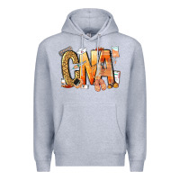 Heather Grey cna certified nursing assistant nurse Premium Hoodie - NancyCooperArtShop