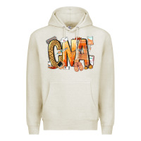 Oatmeal Heather cna certified nursing assistant nurse Premium Hoodie - NancyCooperArtShop