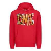 Red cna certified nursing assistant nurse Premium Hoodie - NancyCooperArtShop