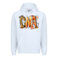 White cna certified nursing assistant nurse Premium Hoodie - NancyCooperArtShop