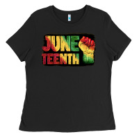 Black juneteenth Ladies Tee - BarkalooDesign
