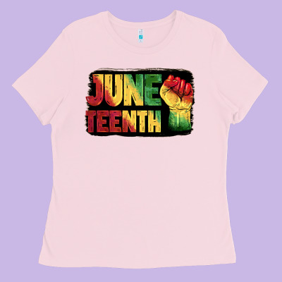 Juneteenth Ladies Tee Designed By Barkaloodesign
