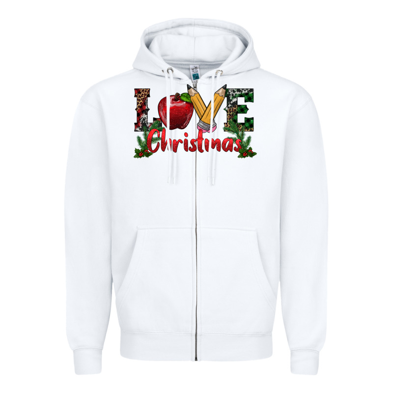 Western Christmas Love Zipper Hoodie by RanaPortraitStore | Teevron