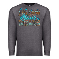 Charcoal Heather follow your dreams Premium Sweatshirt - HRA Design Shop