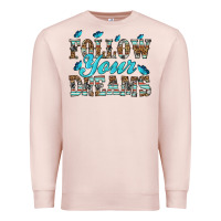 Pale Pink follow your dreams Premium Sweatshirt - HRA Design Shop