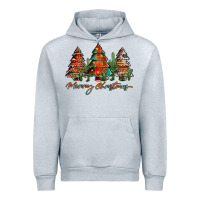 Heather Grey western christmas trees merry christmas Urban Hoodie - Jasminsmagicworld