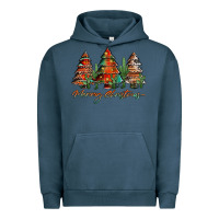 Pigment Midnight Navy western christmas trees merry christmas Urban Hoodie - Jasminsmagicworld