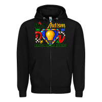 Black im an autism dad whats your superpower Zipper Hoodie - Zillion Design Studio