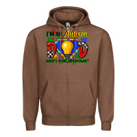 Chestnut im an autism dad whats your superpower Zipper Hoodie - Zillion Design Studio