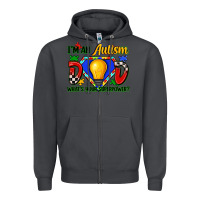 Smoke im an autism dad whats your superpower Zipper Hoodie - Zillion Design Studio