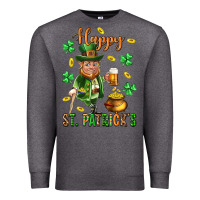 Charcoal Heather Happy st. patricks day Premium Sweatshirt - Neo Western