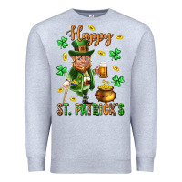 Heather Grey Happy st. patricks day Premium Sweatshirt - Neo Western